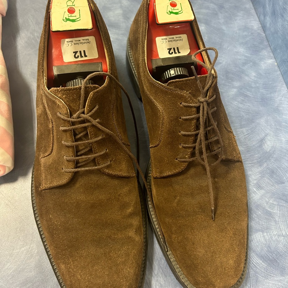 Men’s Ferragamo suede loafers size 10 1/2